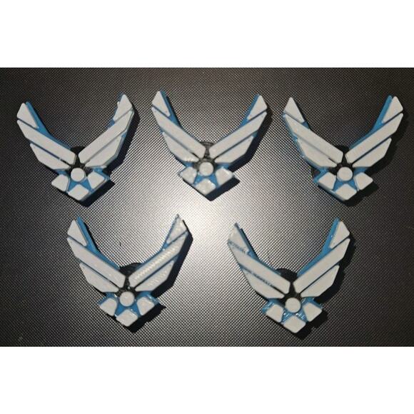 Air Force Emblem Shrader Tire Valve Cap (Set Of 5) Glows In The Dark! - Picture 2 of 4